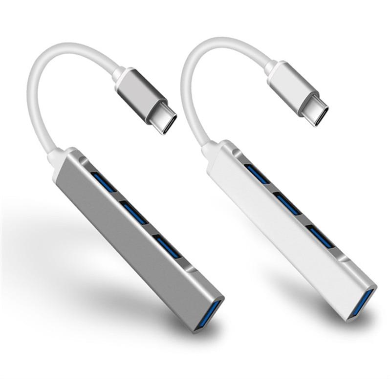 USB C HUB 3,0 Type C 4-портовый мульти-сплиттер-адаптер OTG для Lenovo Xiaomi Macbook Pro 13 15 Air Pro PC Компьютерные аксессуары