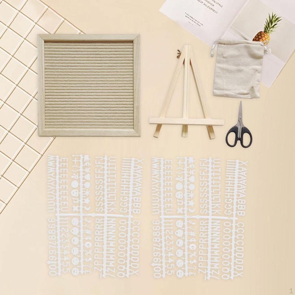 Доска для письма из фетра, сменные информационные таблички с буквами, цифрами и символами