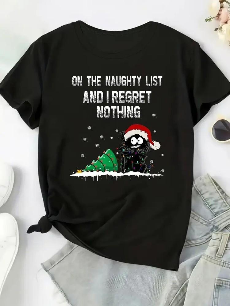 Naughty List Santa amp Design Top for Holiday Parties amp Casual Attire Unisex T-Shirt