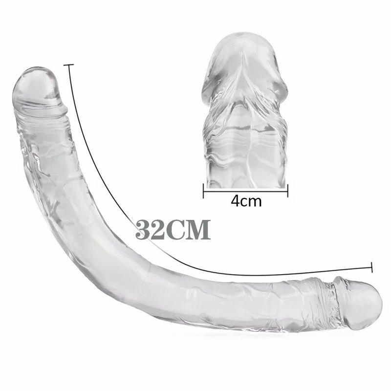 Huge Dildo 21/43/56cm Super Realistic Soft Penis Double Heads Sex Toys for Women Men
