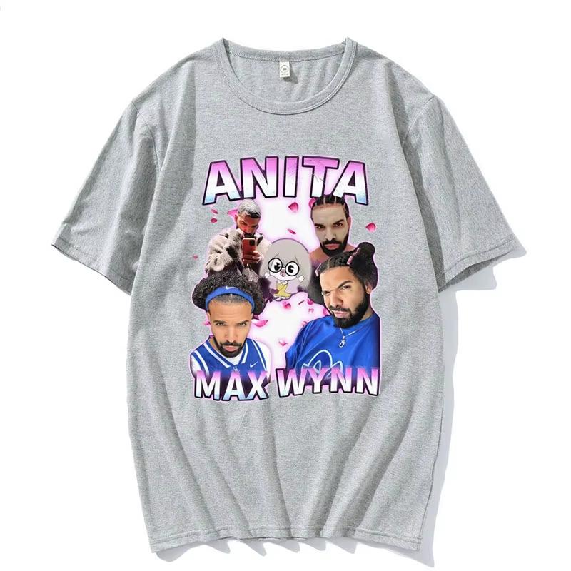 Anita Max Wynn Drake Funny Meme Graphic Tshirts Unisex Womens Vintage Hip Hop Style Tshirt 100 Cotton Short Sleeve T Shirt Tops