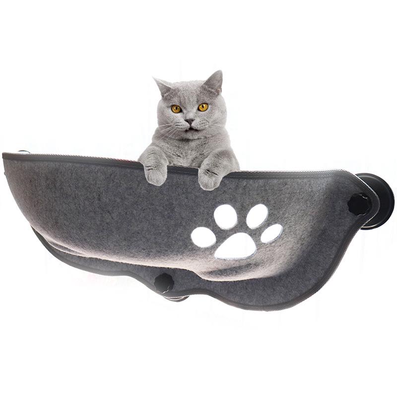Cat Hammock Window Sill Bed with Suction Cups - Pet Balcony Perch