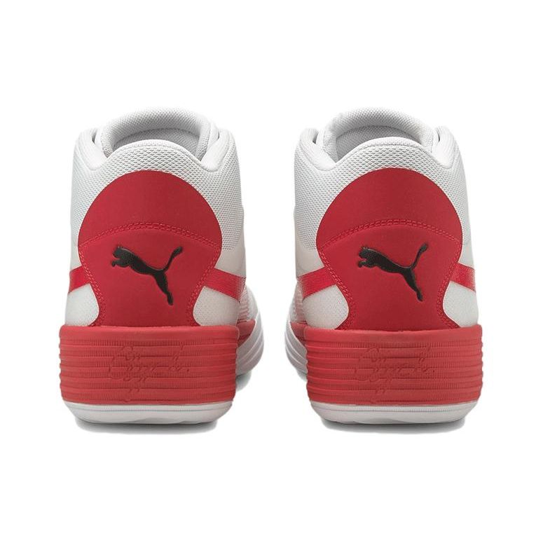 Puma Баскетбольные кроссовки Clyde All Pro Mid Унисекс Белые Красные 195512-04