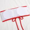 2Pcs/Set Back Lace-up Solid Color Bikini Set Two Pieces Bandeau Bra