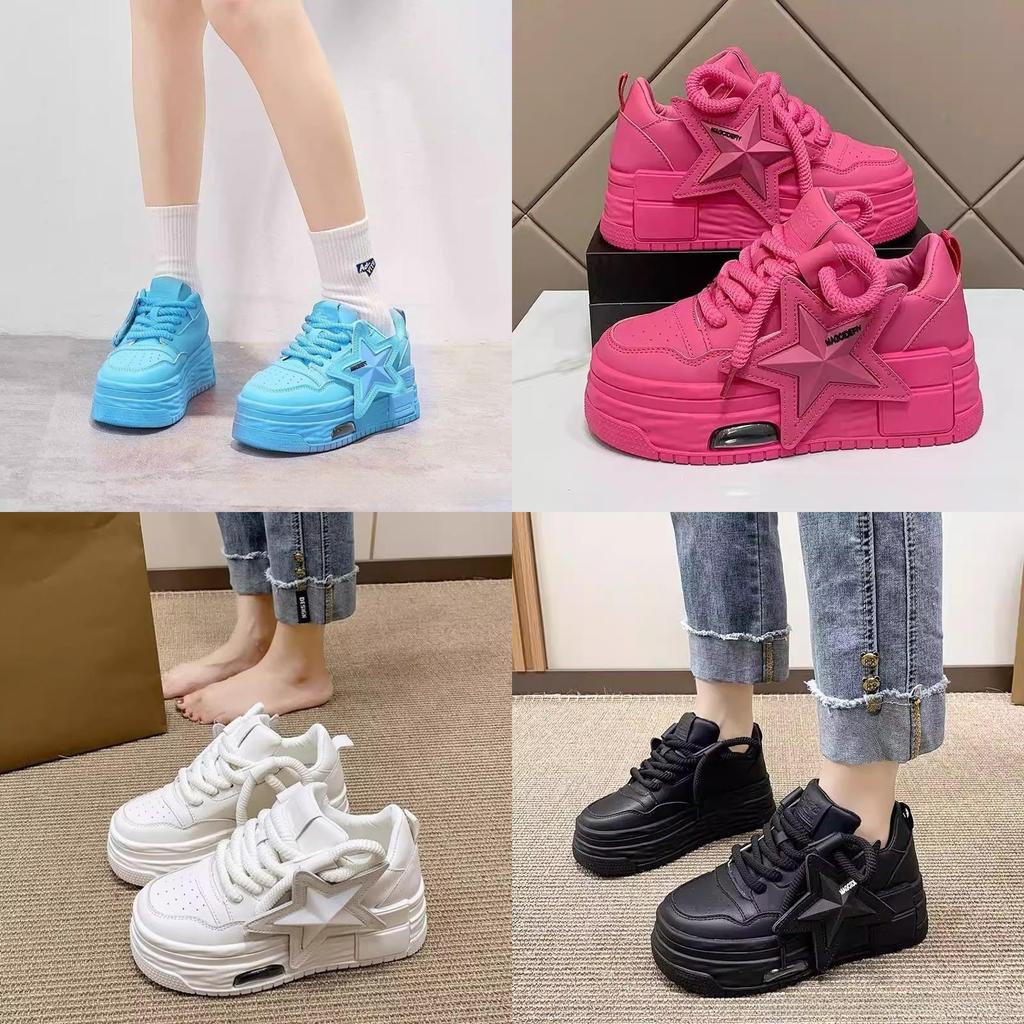 Athletic Sneakers For Women With Eva Sole And Star Decoration For Casual Wear