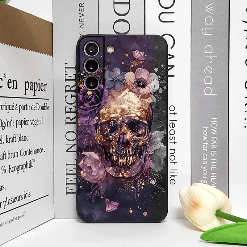 Ретро Готический Ночной Цветок Череп Печатный Чехол для Телефона для Honor Huawei 200 LITE 100 400 PRO 90 Lite Magic 8 7 6 5 Цветочный Чехол