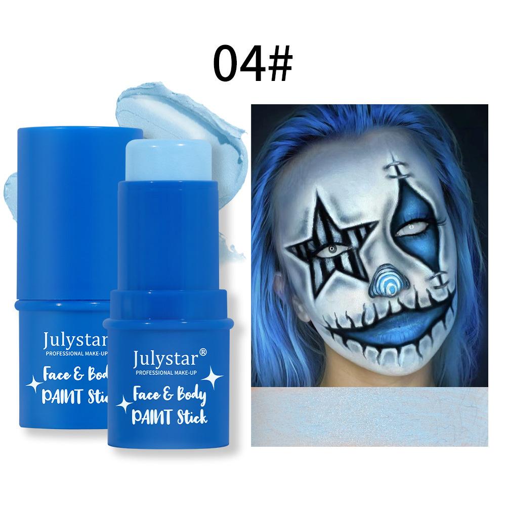 Julystar Halloween Body Painting Cream Facial Water-Soluble Fluorescent Face Stage Painting Stick