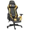 VidaXL Swivel Gaming Chair with Footrest Office Armchair Computer Chair Ergonomic Office Chair Home 20498
