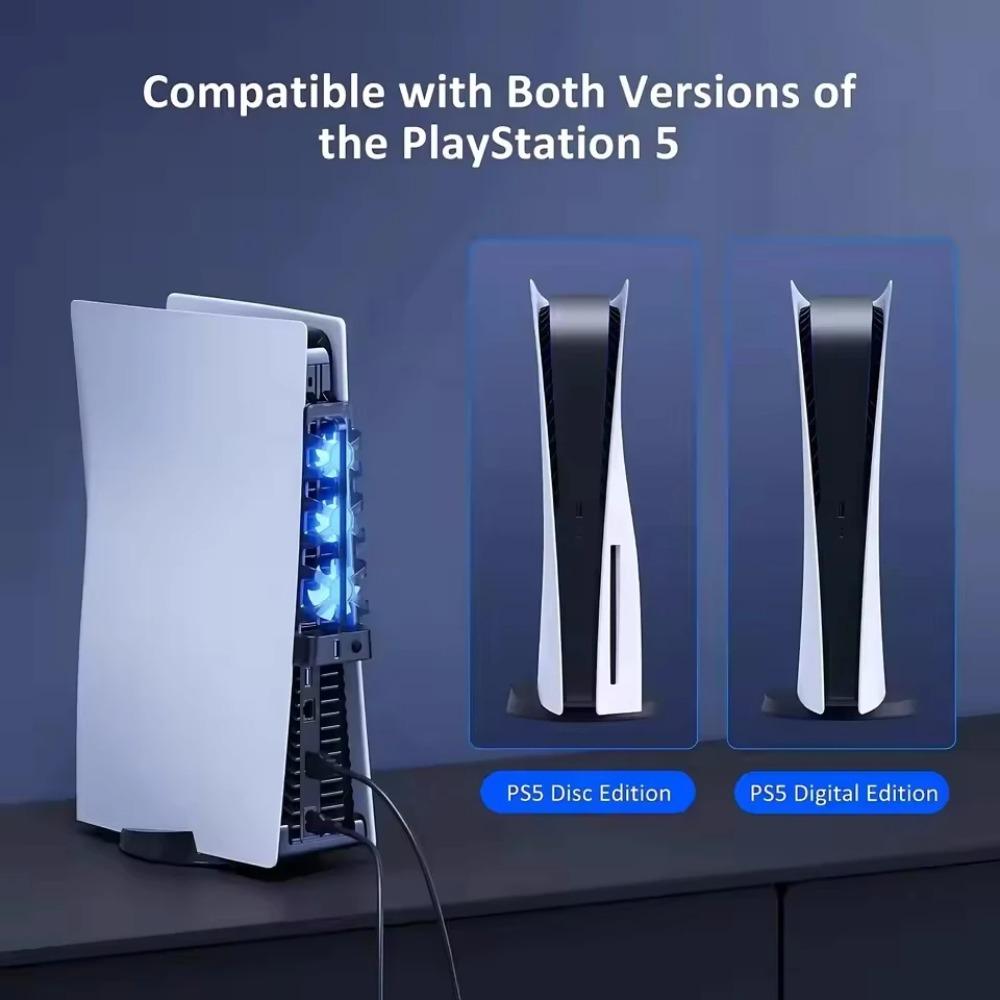 Охлаждение вентилятором для Sony Playstation Play Station PS 5 PS5 Дисковая Цифровая Консоль Охладитель Игровые Аксессуары Игровой Вентилятор USB Настольный