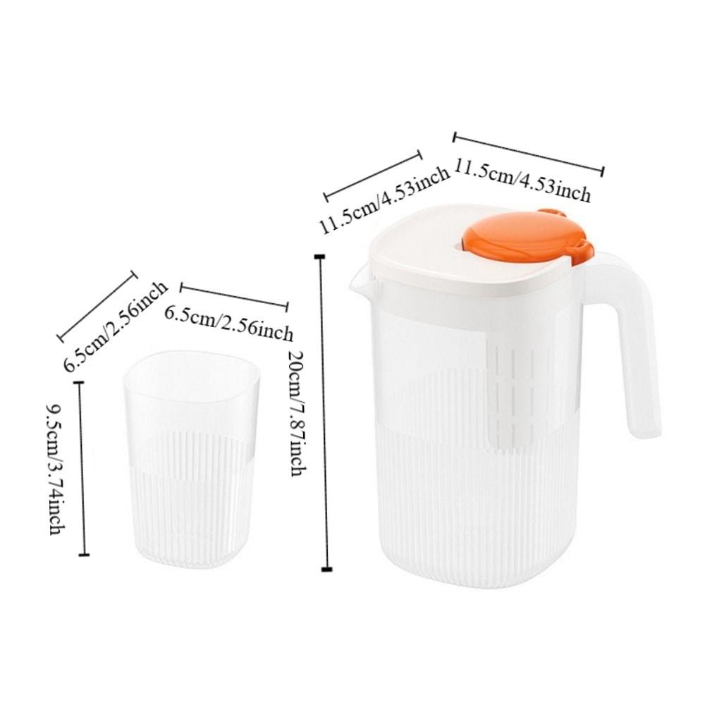 with 4 Cup Cold Kettle Large Capacity Water Jug Drinkware Drink Container  Living Room