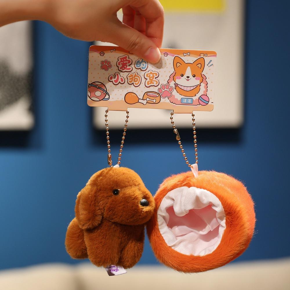Bag Charm Corgi Doll Plush Toy Puppy Dolls Schnauzer Plush Pendant  Christmas Gift