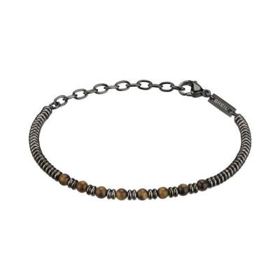 Браслет - BREIL - B Fence - IP-сталь цвета оружейного металла - Тигровый глаз J3140