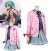 Vocaloid Hatsune Miku Cosplay Costume Set School Jacket Jk Uniform Party Dress