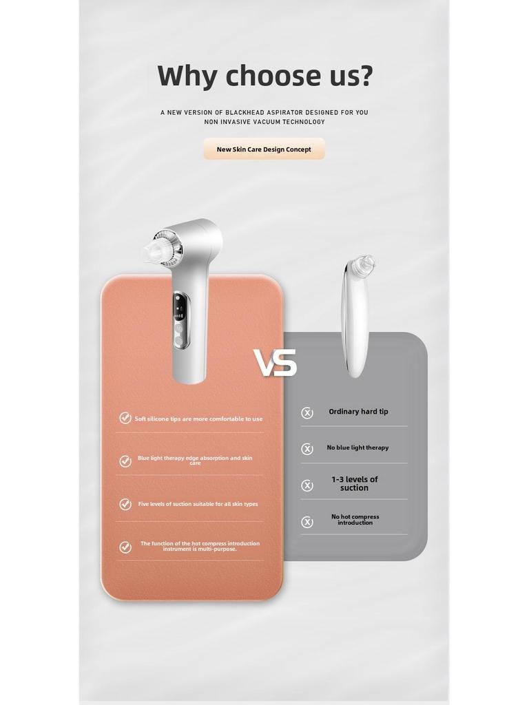 Электрический прибор для удаления черных точек для терапии лица