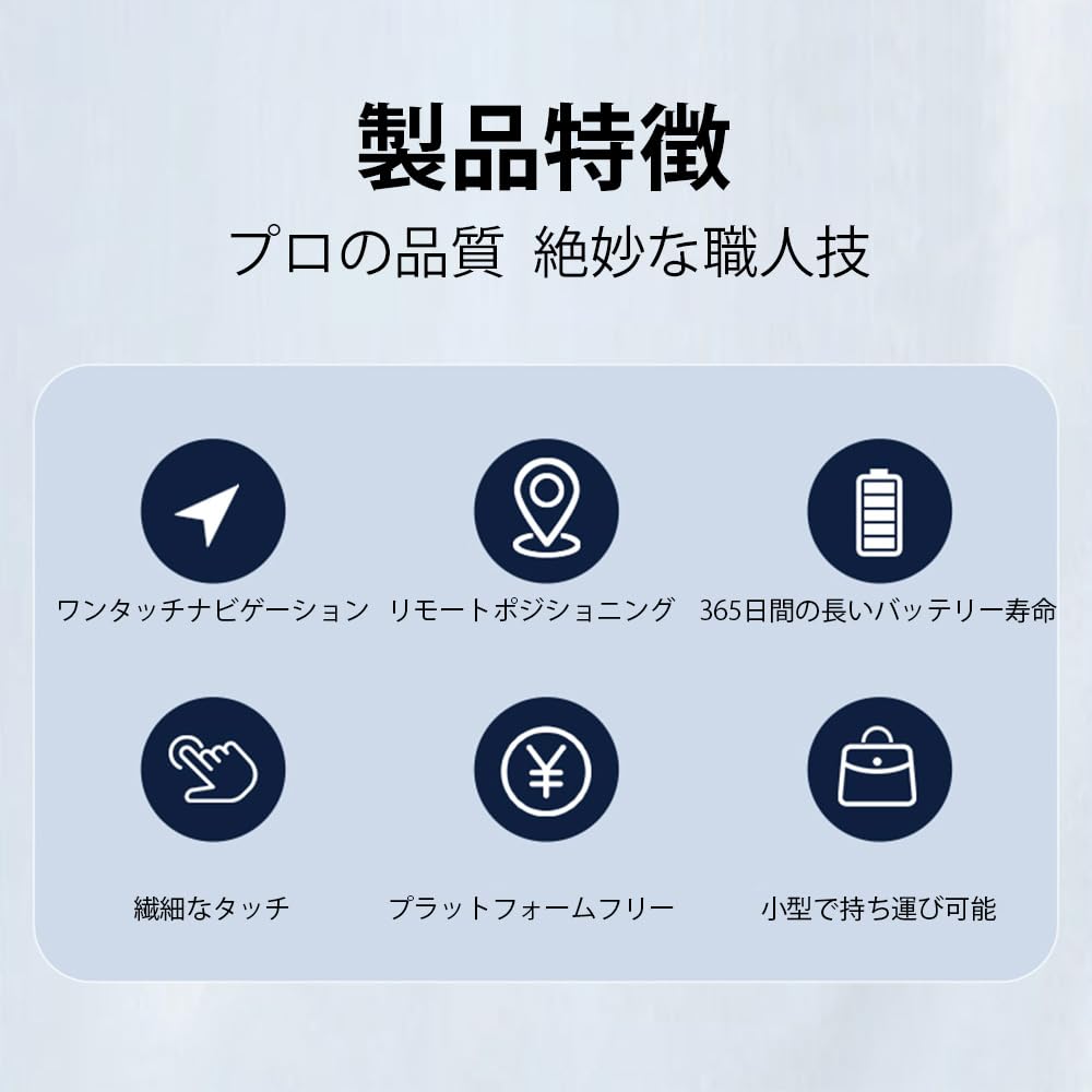 Глобальное позиционирование GPS и сверхсильный сигнал Компактный интеллектуальный трекер Совместимость с iOS и Android Компактный GPS-передатчик Срок службы батареи: Приблизительно