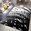 3D Music Carpet 3D Printing Carpets for Living Room Bedroom Decor Carpet Flannel Home Floor Mat Music  Area Rugs