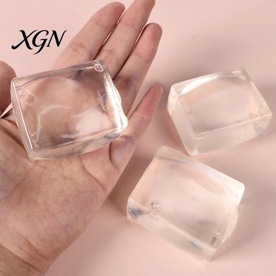 Anxiety Relief Stress Ball 1/2/3Pcs Transparent Ice Cube Squeeze Toy Sensory Reliever Soft Stretchy Pinch Party Favors