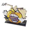 Square Napkin Storage Box Halloween Wooden Holder Ghost Pumpkin Decorative Tabletop Tissue Dispenser Autumn Holiday Tableware Paper Organizer