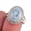 Natural Owyhee Opal Gemstone 925 Solid Sterling Silver Jewelry Ring Size 8 D8d30