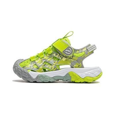 Li Ning Kids Trekking 2 удобные простые классические универсальные дышащие быстросохнущие сандалии детские сандалии зеленые YKKU004-3