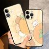 Черный Мягкий Чехол для Телефона для iPhone 13 12 11 17 Pro Max 7 8 15 16 14 Plus XS Max 17Air XR Мультяшная Рыба-фугу