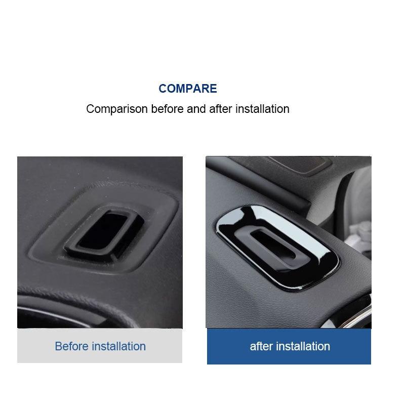 For Volvo XC40 C40 trument Panel Decoration Accessories Black Car Sticker Car Styling