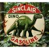 Металлический плакат Sinclair Dino Бензин Ретро Гараж Настенное искусство