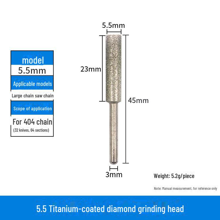 Заточная головка для электрической цепной пилы с хромированным корундовым кругом
