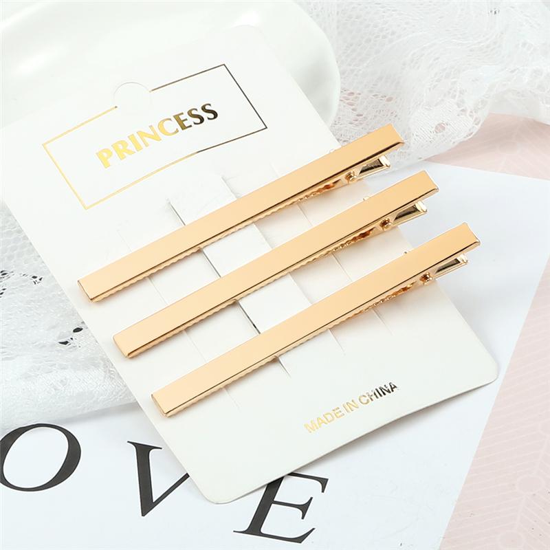 30Pcs/Set Golden Metal Hair Clips 6/7/8cm Basic Hair Pins For Women Hairpins Fashion Hair Accessories Barrette Hairdressing Tool