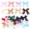 20pcs Fresh Pink Ribbon Small Packaging Bow Polyester Satin Bow Flower Handmade Tie Hair Accessories Craft Supplies