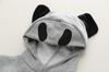 Spring Boys' English Panda Hoodie & Bag Two-Piece Set (0-5 Years) - New Autumn Arrival