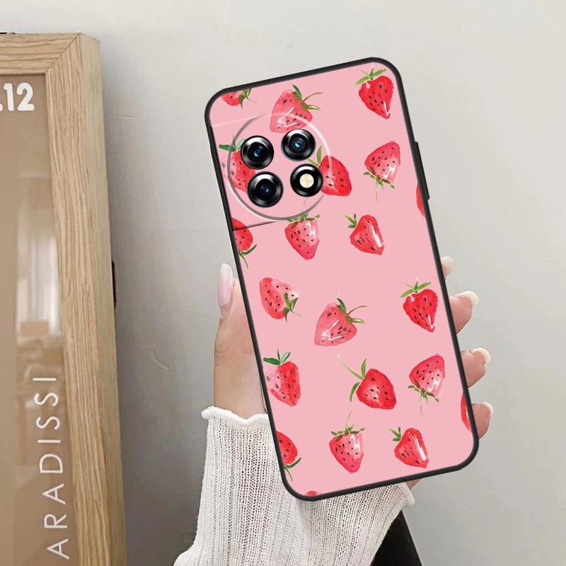Милый клубничный чехол для OnePlus Nord 5 CE 4 3 2 Lite N20 N30 OnePlus 15 13 12 R 10T 13T 10R 8T 9 10 11