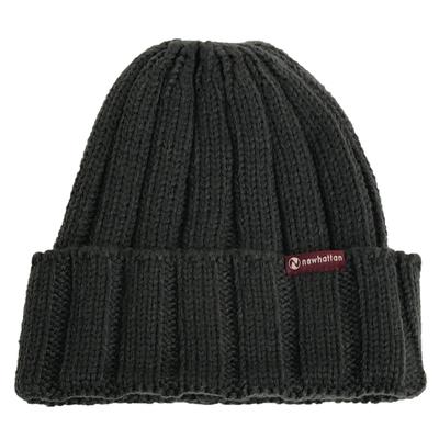 Шапка бини NEWHATTAN акриловая вязаная унисекс 3062, (Темно-серый) [Использовал]