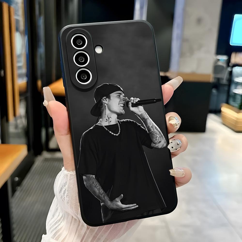 Чехол для телефона Singer J-Justin B-Bieber для Samsung A25 A13 A33 5G A54 A36 A35 A56 A52 A14 Ударопрочный Мягкий чехол