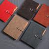 PU Leather A5 Notebook Retro Meeting Minutes Book Fashion Memo Book  Girls