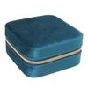 Velvet Travel Jewelry Box Organizer 2 Layer Small Portable Storage Case 2 Layer for Necklaces Rings