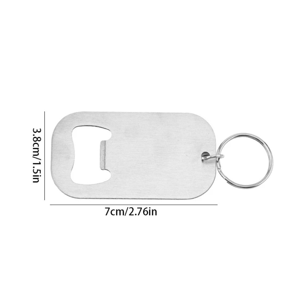 Portable Beverage Opener Stainless Steel Keychain Bottle Opener Fashion Beer Bottle Opener