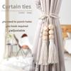 Минималистичные скандинавские подхваты для штор, стиль boho-chic для гостевого дома. Надежно держит легкие шторы, аккуратно и стильно, добавляет свежие нотки