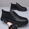 New Leather Men's Shoes Low-top Leather Shoes Men's Trendy Versatile Board Shoes Casual Tooling Shoes Men's