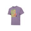 Air Letter Print Loose-Fit Sport Short Sleeve Tee Men Tops Purple DD1406-588