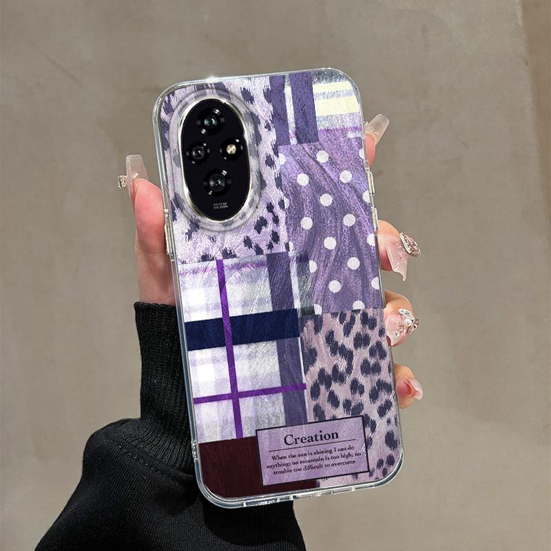 Для Honor 400 200 Pro Lite X9c X9a X8a 5G Продвинутое Ощущение Градиентный Лазерный Розовый Синий Зеленый Бабочка Роскошный Задний TPU Чехол для Телефона