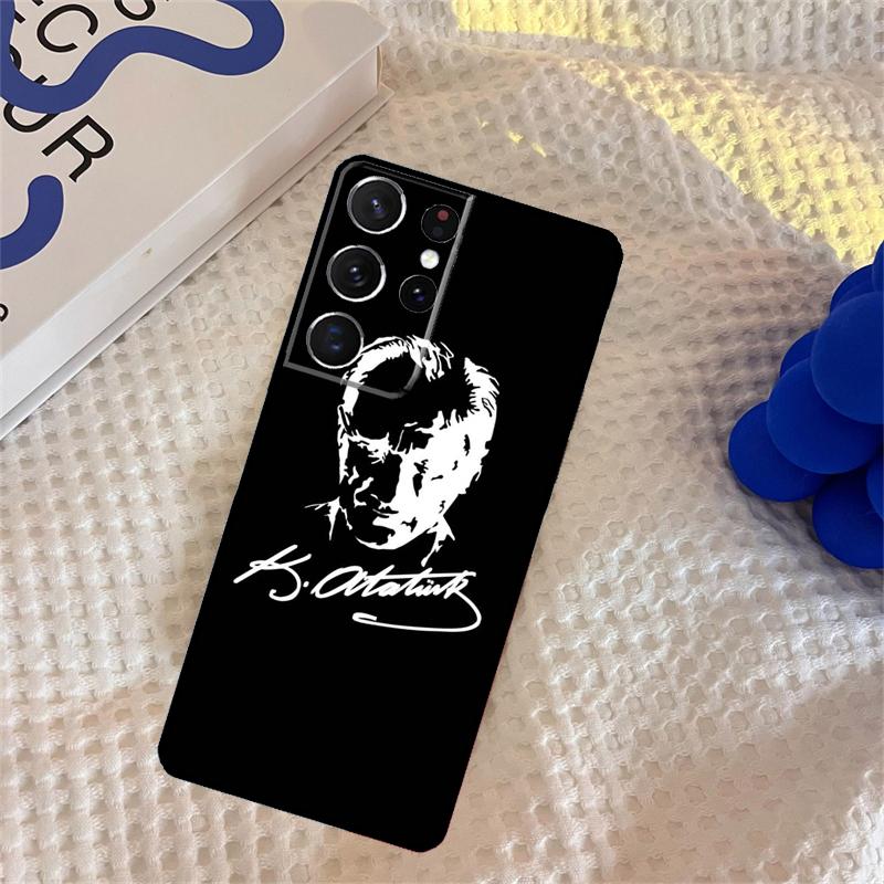 Turkey Mustafa Kemal Ataturk Case For Samsung Galaxy S23 S22 S21 Ultra S20 FE S8 S9 S10 Note 10 Plus Note 20 Ultra Cover