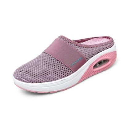 Дышащие спортивные сандалии для женщин, летняя повседневная сетчатая обувь-слипоны с воздушной подушкой
