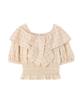 Jill by Jill Stuart Big Ribbon Beige Women's Blouse,