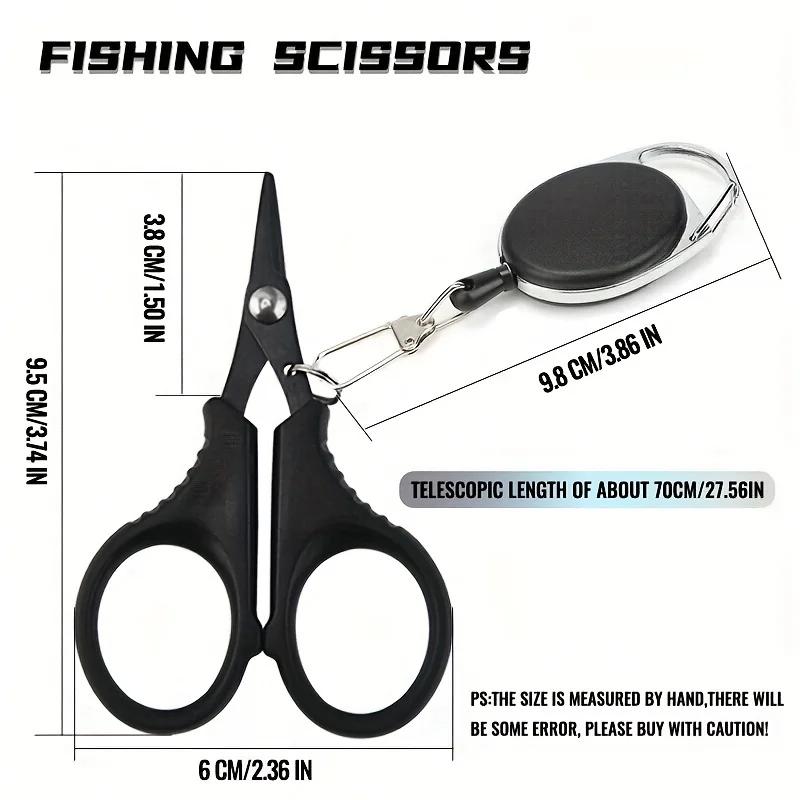 Shawto Titanium Coating Stainless Steel Fishing Scissor Plier Cut Pe Braid Line Cutter Plies Carp Fishing Accessories Tools
