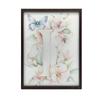 Plakat "I" Z Kwiatami Hibiskusa Plakat "I" Z Kwiatami Hibiskusa, 70X100 Cm, Rama Drewniana Jasny Dąb, Papier Matowy 230 Gsm
