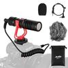 Moukey Camera Microphone External Microphone Vlog Microphone Conversion Cable Camera Connection Microphone for Video DSLR 3.5mm
