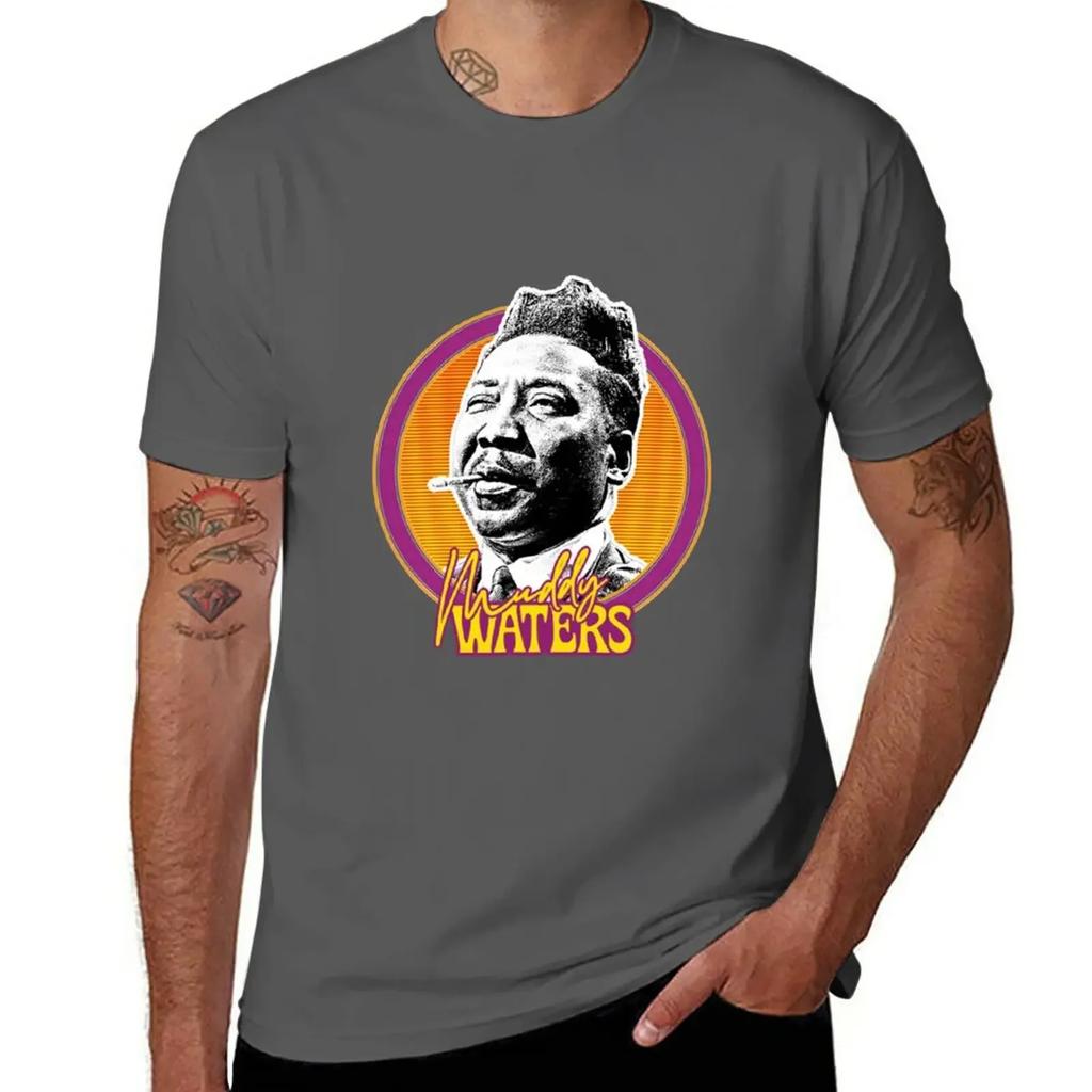 Muddy Waters T-Shirt plus sizes customs Men's cotton t-shirt