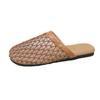 Niche Design Sense Mesh Hollow Flat Bottom Bag Head Half Slippers Women's 2025 Summer Retro Vacation Cool Slippers