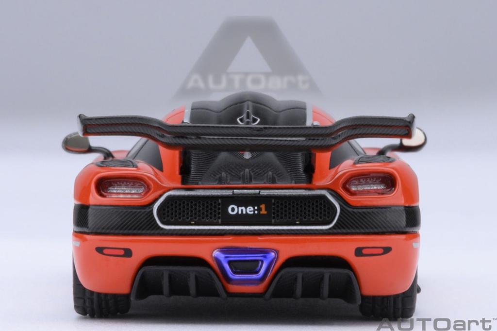 AUTOart Koenigsegg Finished Product 20044 1/64 One1 (Orange/Carbon Black/Silver)